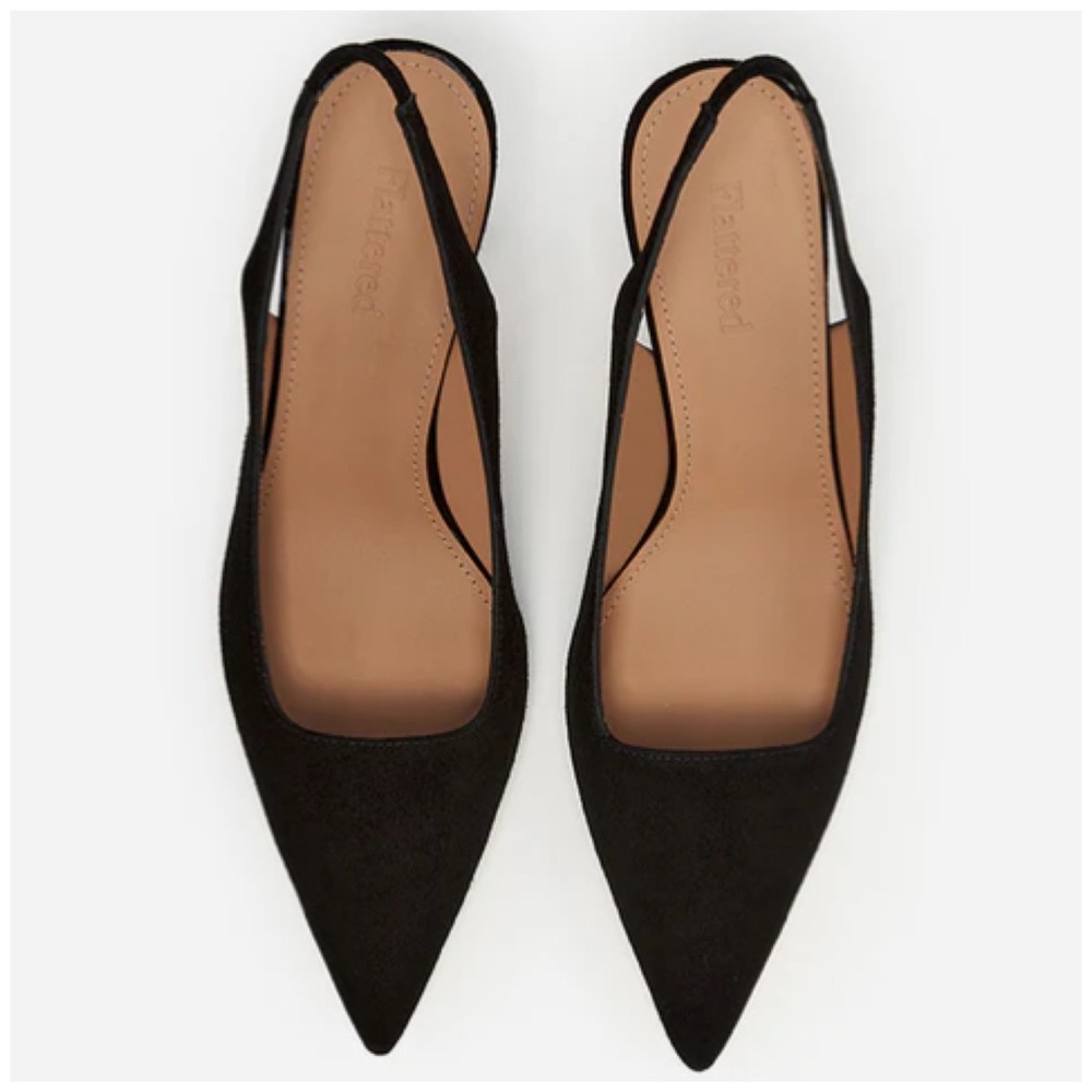 Flattered • Franchesca Suede Pumps • Black • EU 41 / Women’s 10.5 (2.55” Heel)